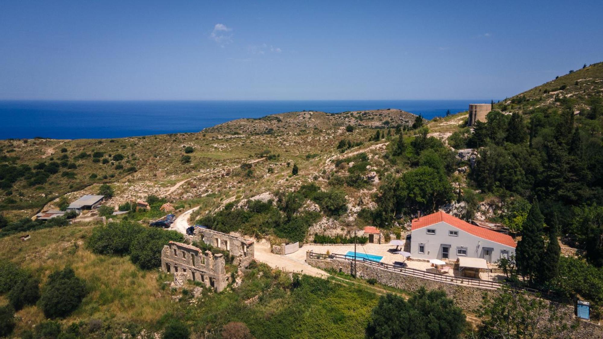 Villa Serenity Vóvikes Buitenkant foto