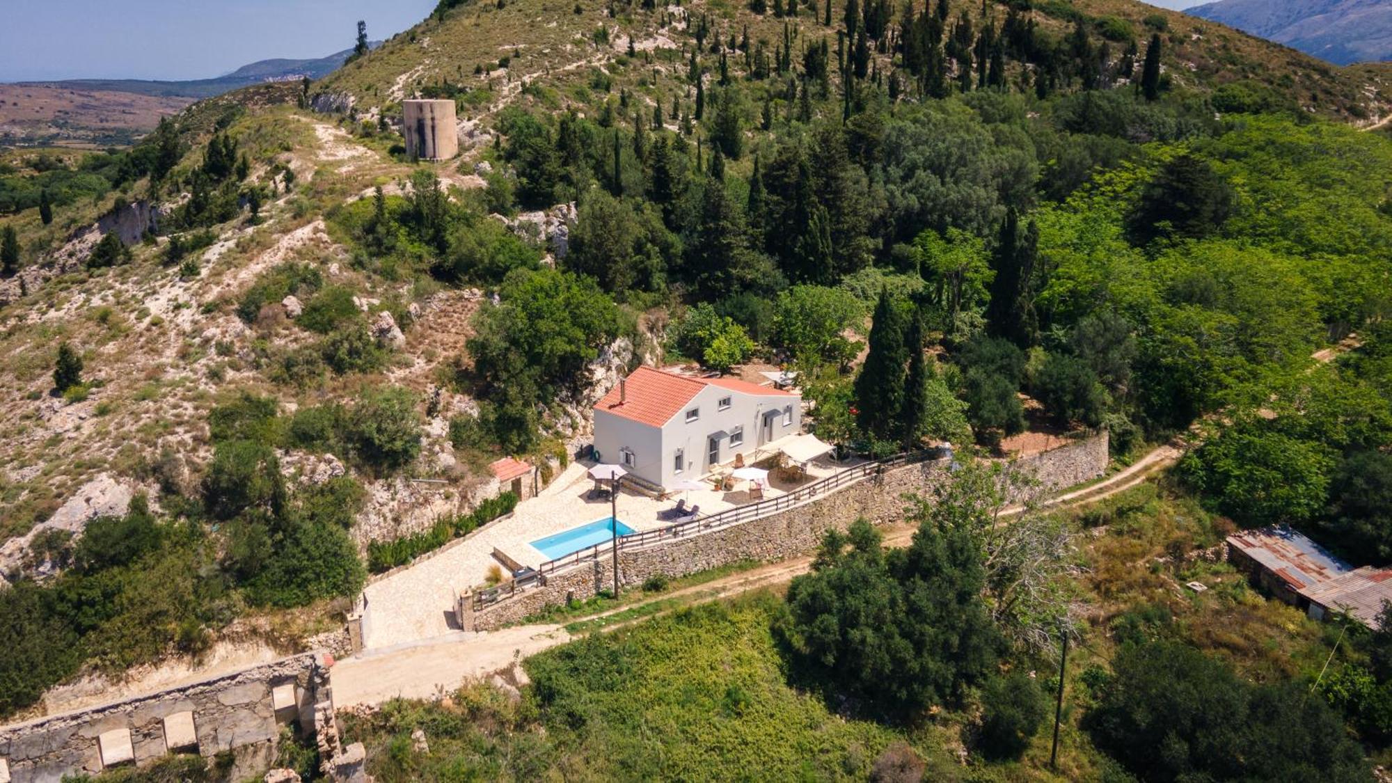 Villa Serenity Vóvikes Buitenkant foto