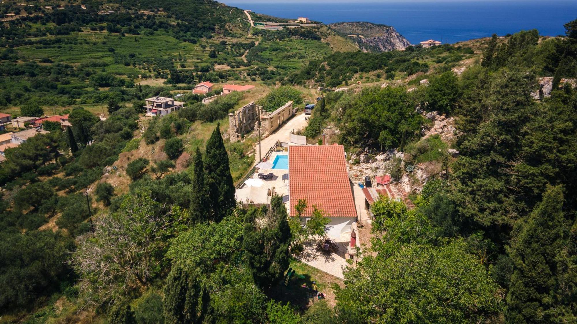 Villa Serenity Vóvikes Buitenkant foto