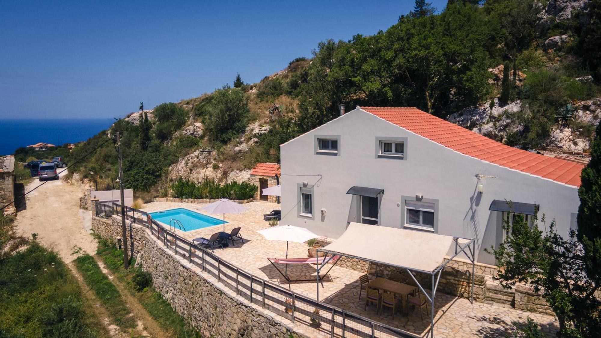 Villa Serenity Vóvikes Buitenkant foto